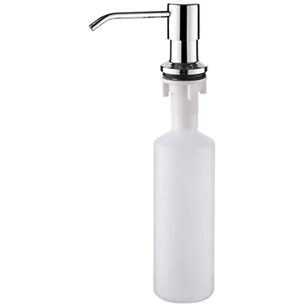 Ibergrif M34027 Kitchen Sink Built-in Soap Dispenser, 400ml Stainless Steel 360° Rotation Nozzle